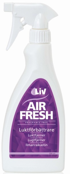 Luktuppfriskare LIV Airfresh 500ml parfymerad
