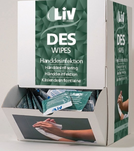 Handdesinfektion LIV Wipes servett 250st/frp