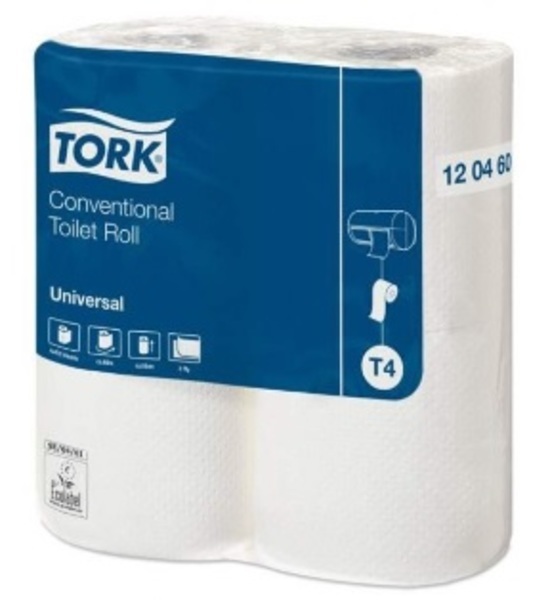 Toalettpapper Tork Universal 66m T4 2-Lag Svanemnärkt
