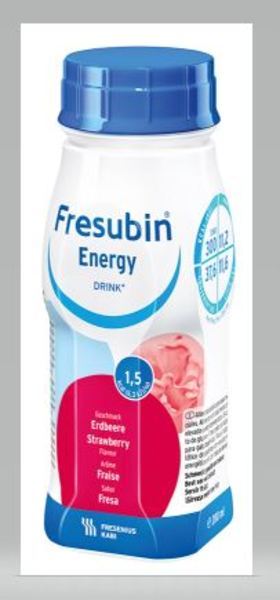 Fresubin Energy Drink Jordgubb 4x200ml Vnr 210373