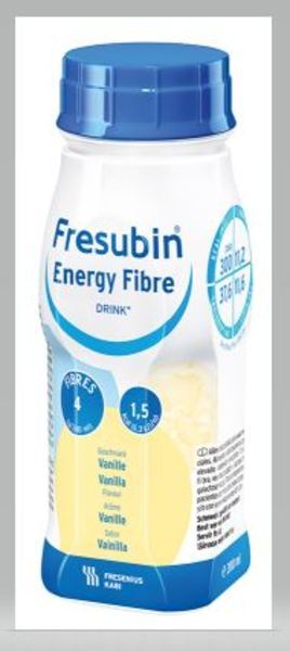 Fresubin Energy Fibre Drink Vanilj 4x200ml Vnr 210366