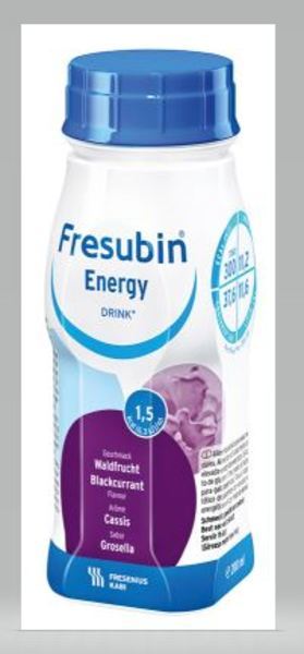 Fresubin Energy Drink Svartvinbär 4x200ml Vnr 210374