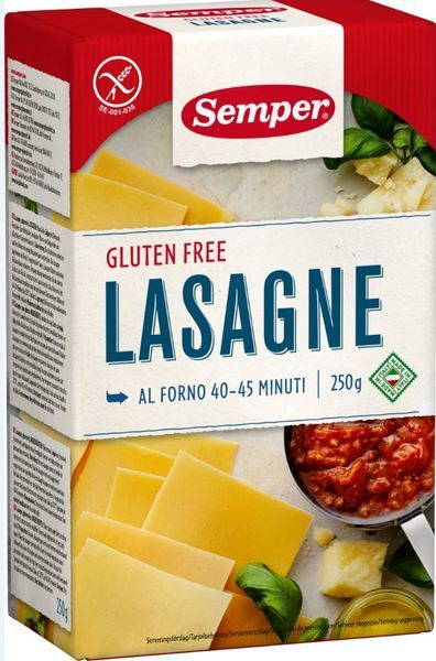 Semper pasta lasagne 250gram Vnr 298802