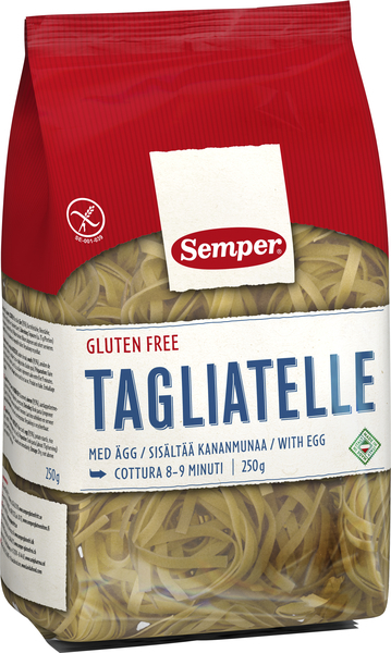 Semper Pasta Tagliatelle Med Ägg 250g Vnr 210757