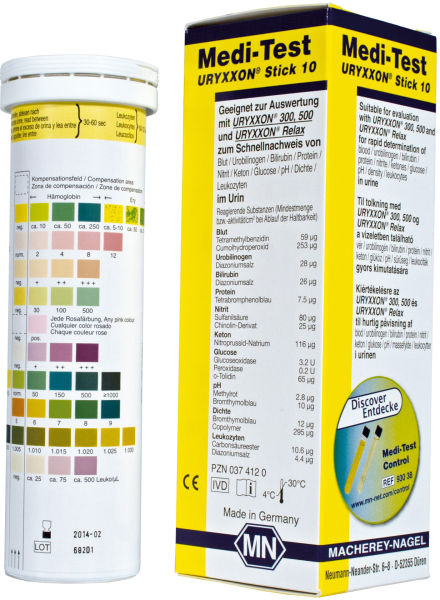 Urinsticka Medi-test stick 10 för urinavläsare Uryxxon relax