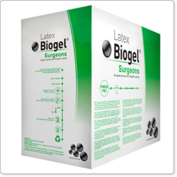 Handske op Biogel Surgeons 6,0 steril latex puderfri natur