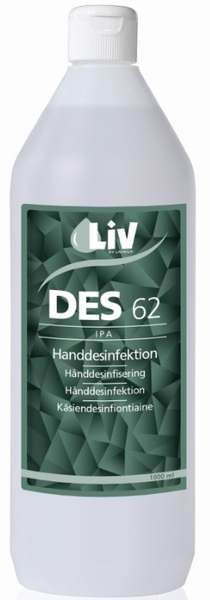 Handdesinfektion LIV 62 IPA 1000ml flaska