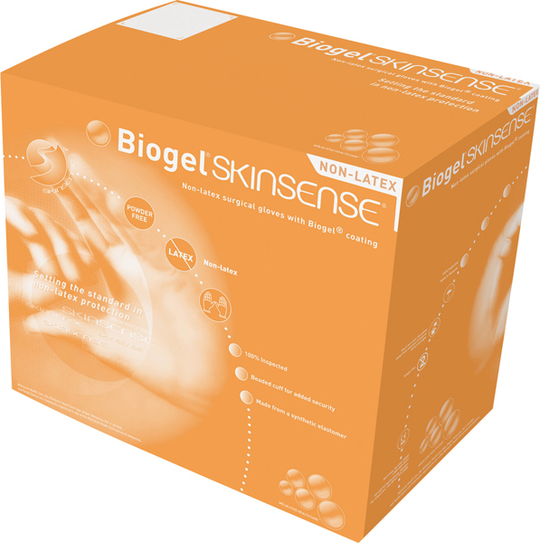 Handske op Biogel Skinsense 7,5 steril latexfri puderfri natur