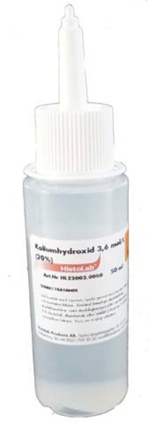Kaliumhydroxid 3,6mol/l (20%) 50ml diagnos av bakteriella vaginoser