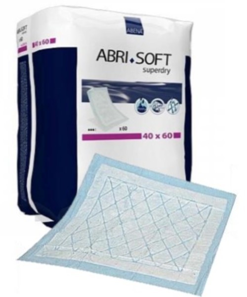 Hygienunderlägg Abri-Soft Super Dry 60x60cm. Engångs SAP