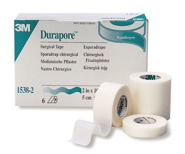 Tape silke Durapore u/dispenser 5cmx9,1m