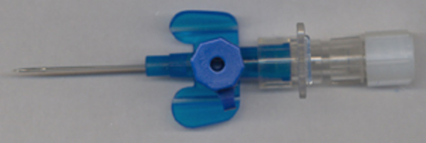 PVK Vasofix Safety 0,9x25mm blå. Steril, med inj port stickskyddad