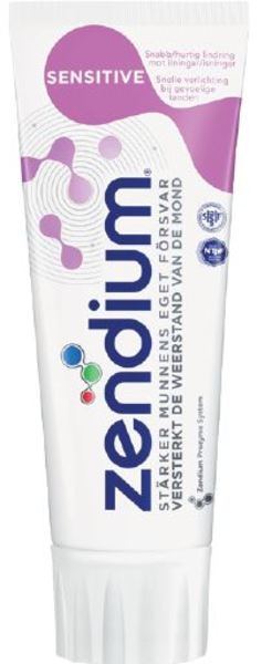 Tandkräm Zendium Sensitive 75ml med fluor enzym xylitol