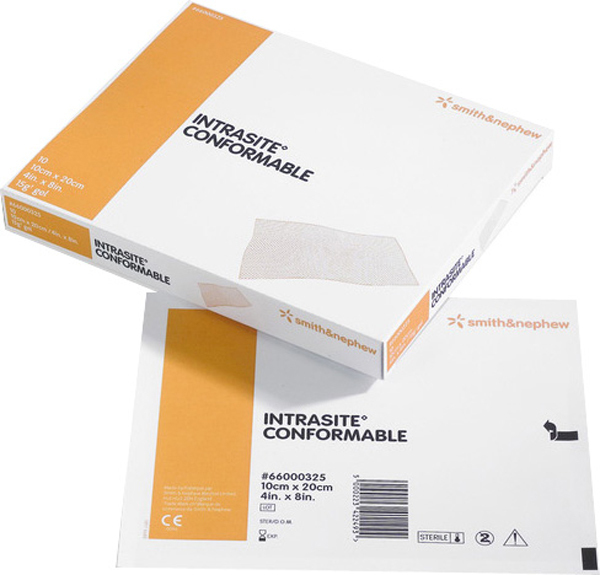 Kompress sårgel Intrasite Conformable 10x10cm
