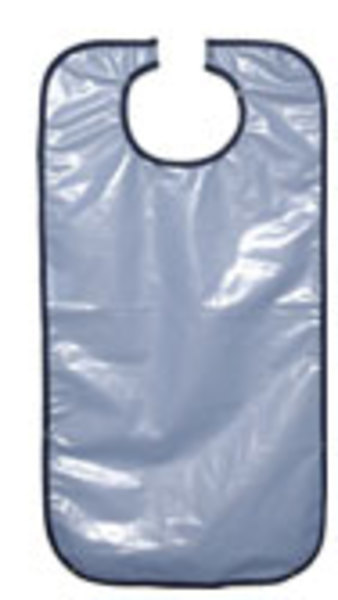Haklapp flergångs blå 85x45cm plastad med uppvikbar ficka