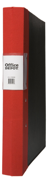 Gaffelpärm Office Depot A4 röd miljövänlig trärygg 40mm