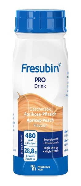 Fresubin PRO Drink aprikos/persika 4x200ml Vnr 843556