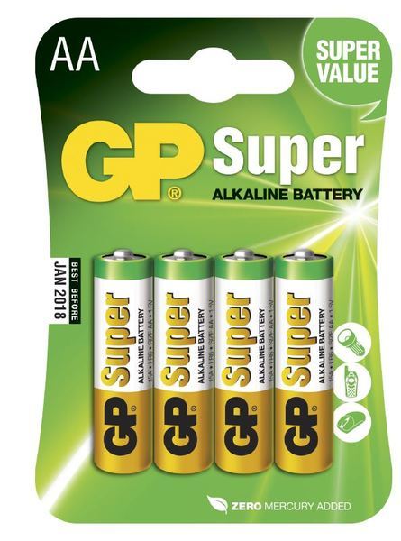 Batteri 1,5V GP Ultra LR6/AA 4-pack/blister Svanenmärkt