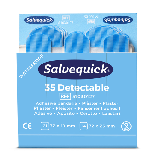 Refill plåster Salvequick blue plast