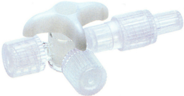 3-vägskran Discofix vit. Steril, PVC-fri