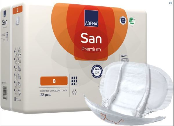 Inko skydd Abri-San Premium 8. 36x63cm, ABS ISO 2500ml, Svanenmärkt