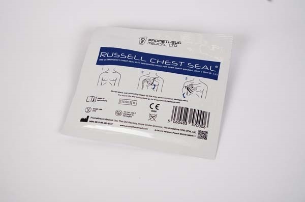 Bandasje okklusiv Russel Chest seal m/ventil