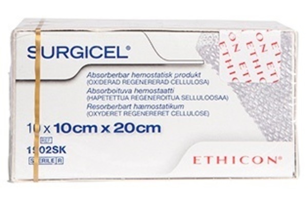 Kompress Surgicel hemostas 10x20cm steril