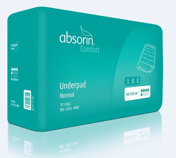 Kladd Absorin Comfort Underpad dag 40x60 30pk