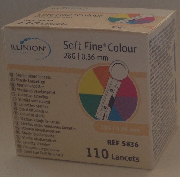 Lansett Soft Fine Colour 110st Till Blodprovstagare