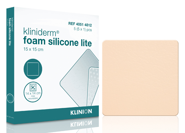 Kliniderm Foam Silicone Lite 15X15Cm Steril