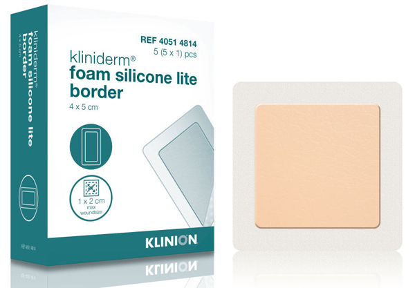 Bandasje skum Kliniderm Silicone Lite Border 4x5cm