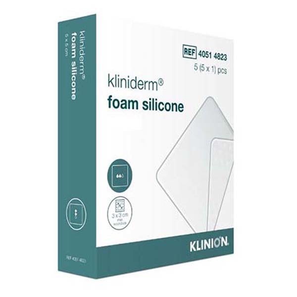 Kliniderm Foam Silicon 5X5Cm Steril
