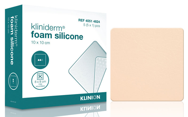Kliniderm Foam Silicone 10X10Cm Steril