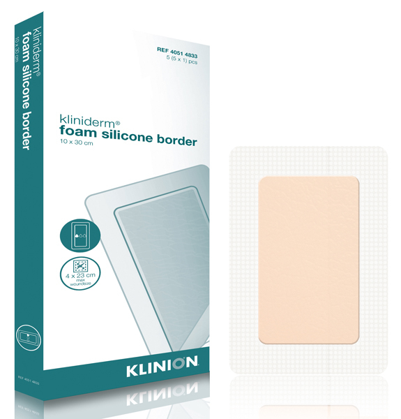 Kliniderm Foam Silicone Border 10X30Cm Steril