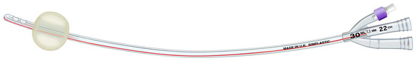 Hematurikateter SoftSimplastic CH22 42cm Nel 30ml latexballong PVC