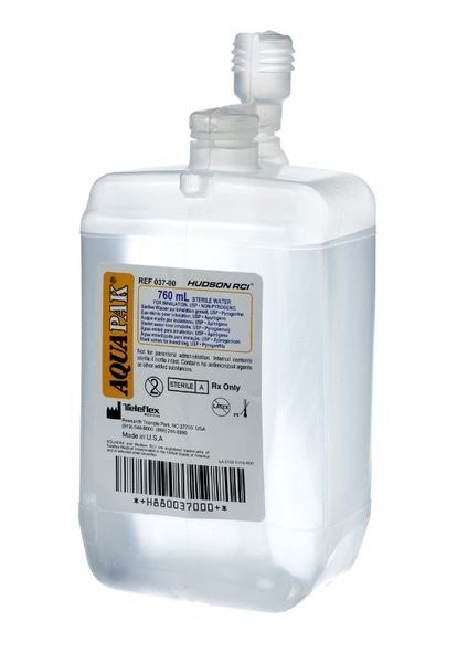 Sterilt vatten Aquapak 760ml fuktflaska för nebulisering