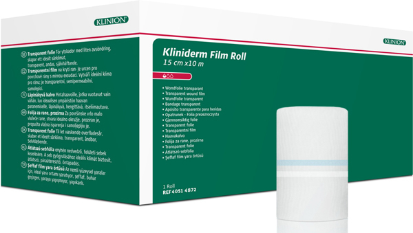 Bandasje transparent Kliniderm Film Roll 15cmx10m