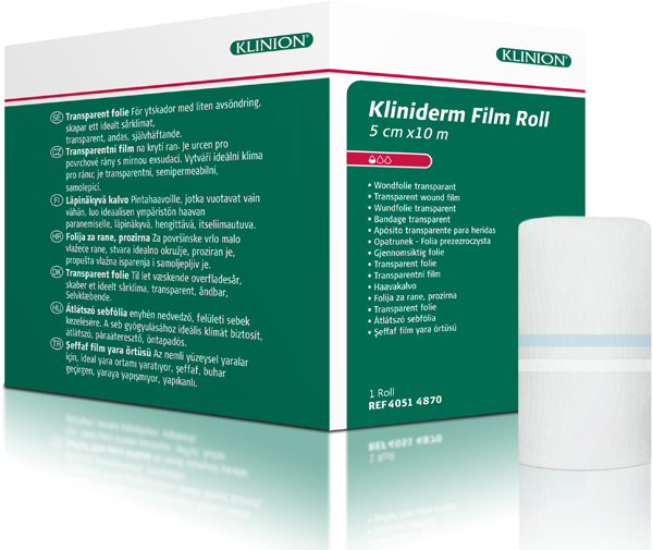 Bandasje transparent Kliniderm Film Roll 5cmx10m