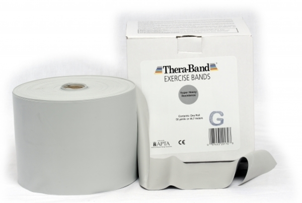 Träningsband Thera-Band 45,5m silver super hårt motstånd latex