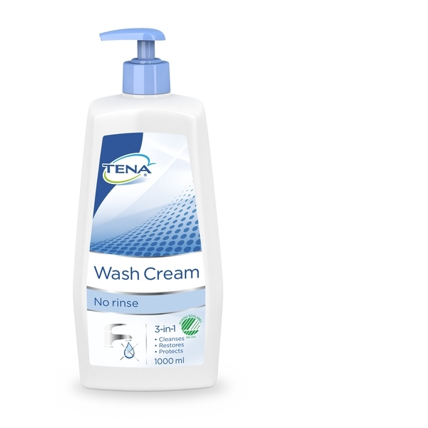 Tvättkräm Tena Wash Cream 1000ml pH 5,5 parfymerad Svanenmärkt