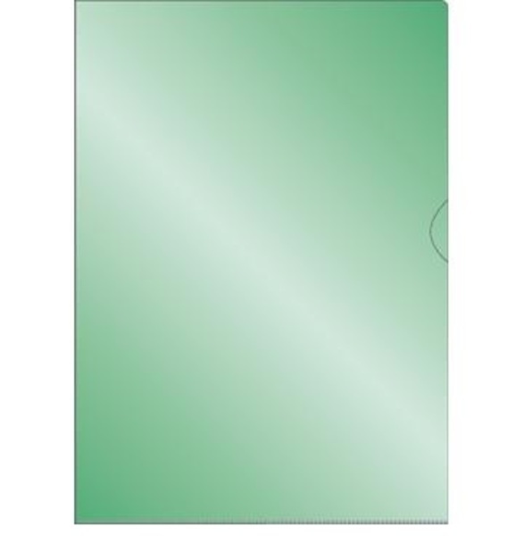 Plastmapp A4 grön 0,12mm miljövänlig PP