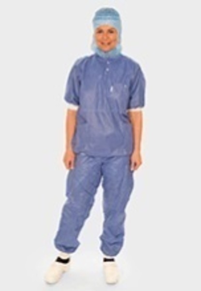 Skjorta Barrier blå XL med mudd clean air suit