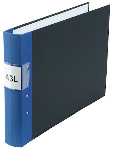 Gaffelpärm Office Depot A3L blå miljövänlig trärygg 40mm