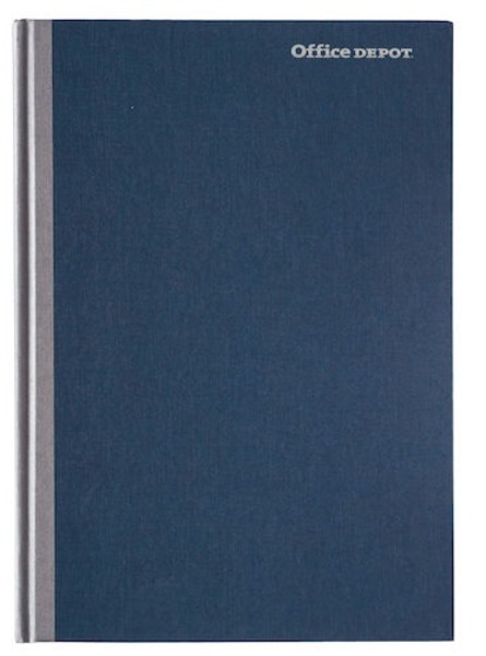 Anteckningsbok A5 blå linjerad 96st blad 80g papper