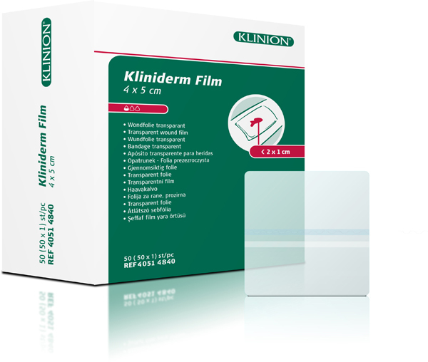 Bandasje transparent Kliniderm Film 4x5cm