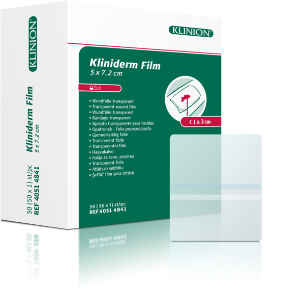 Bandasje transparent Kliniderm Film 5x7,2cm