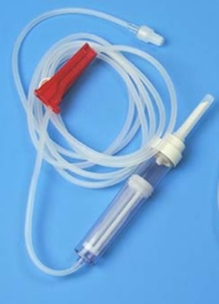 Transfusionsaggregat Mediplast 180cm. Steril, PVC-fri