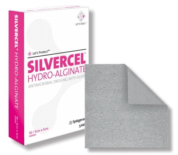 Silvercel hydroalginat 11x11cm silver steril