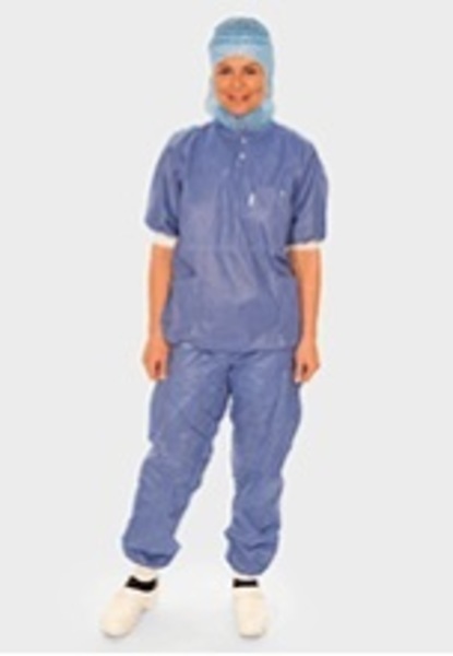 Skjorta Barrier blå M med mudd clean air suit
