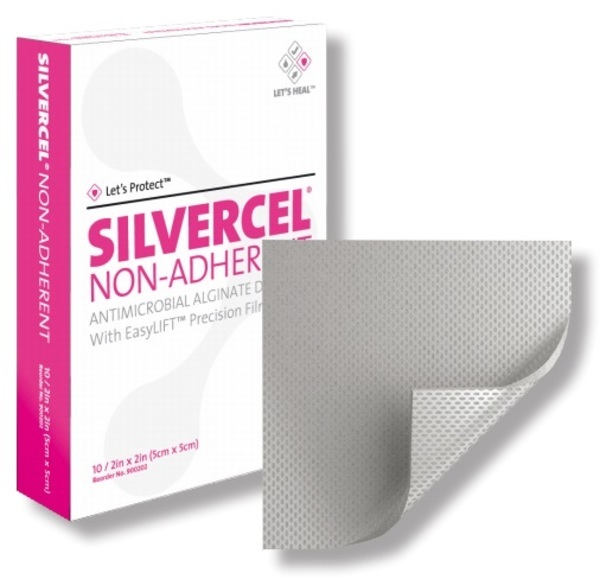 Silvercel Icke-Vidhäftande 5X5Cm Silver Steril